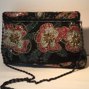 Red Carpet worthy! Bright beaded floral eve…